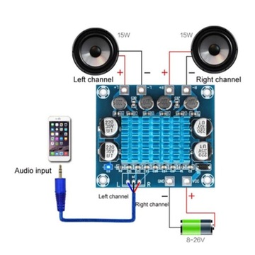 Плата цифрового усилителя XH-A232 o
