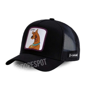 Czapka z daszkiem Capslab SCOOBY-DOO czarny Trucker pies