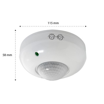 ДАТЧИК ДВИЖЕНИЯ DUSK, накладной светодиодный потолочный PIR