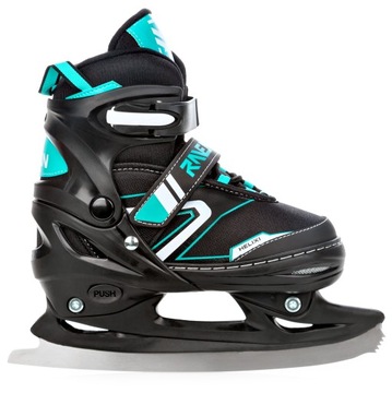 Роликовые коньки Роликовые коньки 4 в 1 Регулируемое колесо RAVEN Helixi Black/Mint 34-37 со светодиодной подсветкой