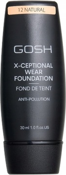 GOSH X-CEPTIONAL WEAR FOUNDATION Покрывающая основа - 12 NATURAL 30 мл