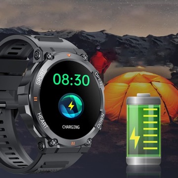МУЖСКИЕ ВОДОНЕПРОНИЦАЕМЫЕ СПОРТИВНЫЕ ЧАСЫ SMARTWATCH HD