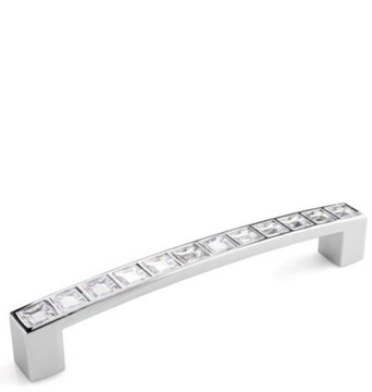 UCHWYT MEBLOWY Z KRYSZTAŁKAMI GLAMOUR UM-140 L-128 G2 CHROM