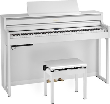 ROLAND HP-704 WH PIANO CYFROWE + ŁAWA