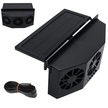 MOCNY WIATRAK WENTYLATOR TRZY SAMOCHODOWY SŁONECZN