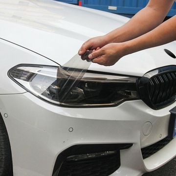 СВЕТЛО-ЧЕРНАЯ ПЛЕНКА ДЛЯ ОТРАЖАТЕЛЕЙ ПЕРЕДНИХ И ЗАДНИХ ФАР, БЛЕСК + СКРЕПЛЕНИЕ