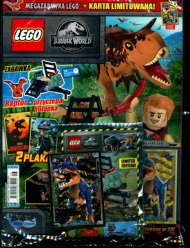 LEGO JURASSIC WORLD 6/22 + RAPTOR + PRZYCZEPA PUŁAPKA
