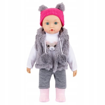 WÓZEK DLA LALEK GŁĘBOKI SPACERÓWKA GONDOLA 3w1 KINDERPLAY + LALKA BOBAS