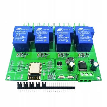 Moduł 4 przekaźniki 30A WiFi ESP-12F DC7-28/5V