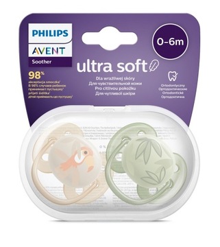 PHILIPS AVENT SMOCZEK ULTRA SOFT 0M+ 0-6M ODDYCHAJĄCY + ETUI