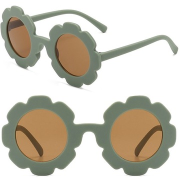 Okulary dla Dzieci z filtrem UV PRZECIWSŁONECZNE Na lato Zielone