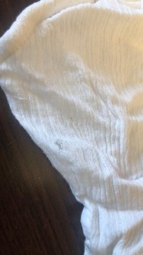 QED London Biała warstwowa sukienka midi defekt 38