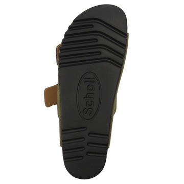 Scholl Klapki damskie skórzane Josephine Khaki zielone F30050 1147 r.39