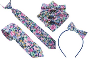 Галстук для подростка с ЦВЕТАМИ РОЗ