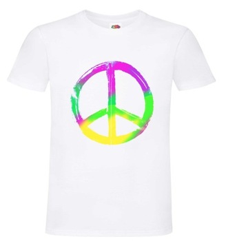 Pokój, Peace , Pacyfka , Koszulka, T-shirt