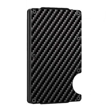 Кошелек из углеродного волокна, тонкий зажим для денег, минималистичный дизайн