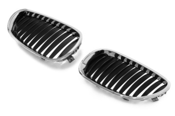 BMW 5 serija E60 E61 03-10 radiatoriaus grotelės chromuotos 51137027062 / 51137027061 – nuotrauka 7