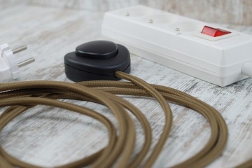 коричневый кабель плетеная проволока лофт ретро паук