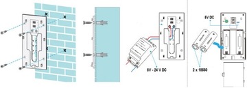 Видеодомофон Secutek WiFi + звонок + батарейки