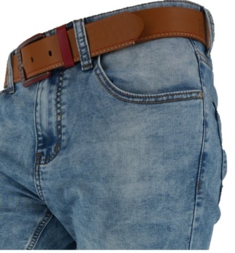 Мужские шорты короткие светло-голубые джинсы W30