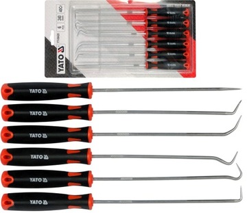 Набор длинных крючков с ручкой 6 цато