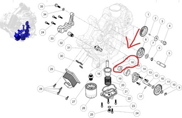 КРЫШКА КОРПУСА РОТОР МАСЛЯНОГО НАСОСА Quad Segway Snarler AT6 570/600