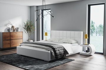 Łóżko tapicerowane DUBAJ 160x200 pojemnik, stelaż