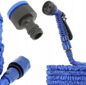 СОЕДИНИТЕЛИ ГИБКОГО САДОВОГО ШЛАНГА ПРЕМИУМ, 20–60 м, ПИСТОЛЕТ 7 РЕЖИМОВ