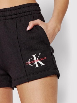 Calvin Klein Jeans Szorty sportowe czarne rozm S