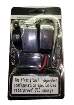 ЗАРЯДНОЕ УСТРОЙСТВО ДЛЯ МОТОЦИКЛА USB Водонепроницаемый 12В