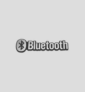 BLUETOOTH naklejka emblemat 30 x 8 mm*SREBRNA