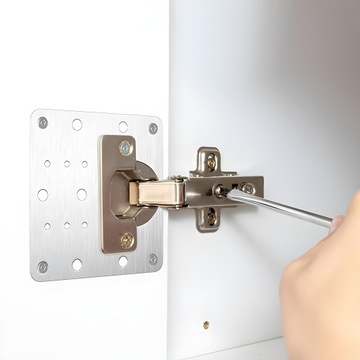 ПЛАСТИНА ДЛЯ РЕМОНТА МЕБЕЛЬНЫХ ПЕТЛЕЙ ШКАФА РЕМОНТНЫЙ КОМПЛЕКТ