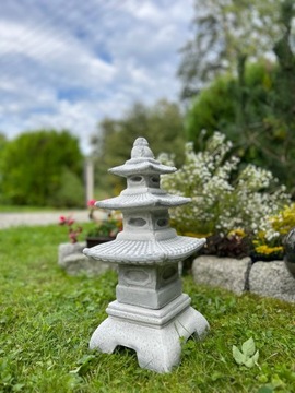БЕТОННАЯ САДОВАЯ ФИГУРКА - ЯПОНСКАЯ ПАГОДА НА ОСНОВАНИИ