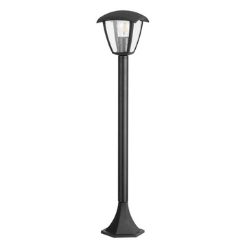 Lampa ogrodowa E27 stojąca słupek czarny IGMA 88cm IP44 POLUX