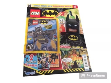 GAZETKA LEGO BATMAN 2/2024 2 PLAKATY,KOMIKS +FIGURKA BATMAN