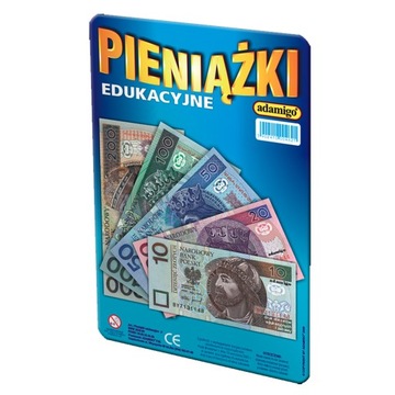 BANKNOTY EDUKACYJNE 5 NOMINAŁÓW ZABAWKA ADAMIGO