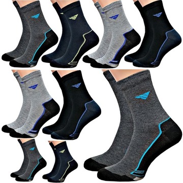 10 x Skarpety Bawełniane - Skarpetki Męskie Mix 40-43