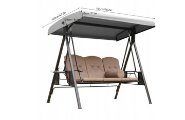 ПОКРЫТИЕ ДЛЯ САДОВЫХ КАЧЕШЕЙ 164X114CM