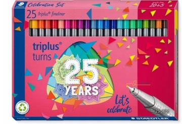 Cienkopisy Staedtler Triplus trójkątny 0,3 25kol.
