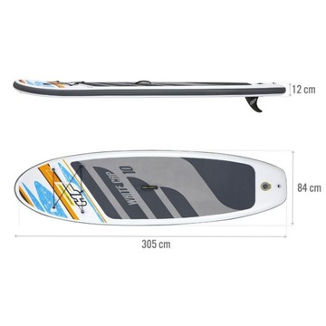 SUP доска с аксессуарами Hydro Force White Cap 305 см