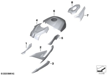 Osłona lampy BMW S 1000 R, 46637923827