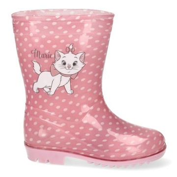 KALOSZE DZIECIĘCE GUMOWCE GUMIAKI RÓŻOWE KOTEK MARIE DISNEY R 22