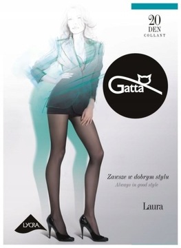 Колготки из лайкры Gatta Laura 15/20 ден гладкие полуматовые 2-S белые