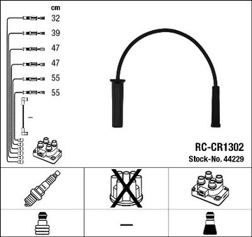 KABEL ZAPALOVACÍ NGK 44229 RC-CR1302