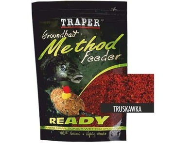 Zanęta gotowa Traper Ready Method Feeder 750 g Truskawka