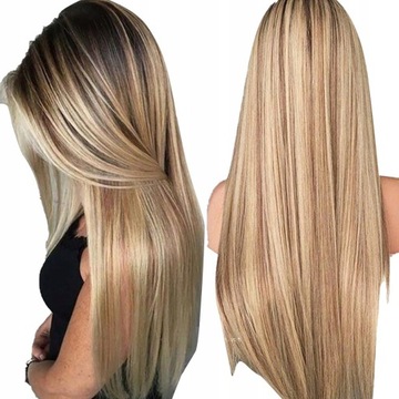 Peruka włosy długie naturalne blond TO
