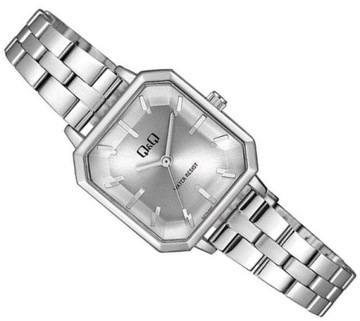 DAMSKI ZEGAREK KLASYCZNY ELEGANCKI SREBRNY QQ QZ73-201