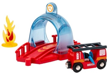 BRIO 33976 SMART TECH TUNEL ALARMOWY RESCUE ZE STRAŻĄ POŻARNĄ KOLEJKA WORLD