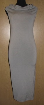 WOLFORD dopasowana dresowa maxi długa wyszczuplająca sukienka