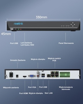 Реолинк 36-канальный рекордер RLN36